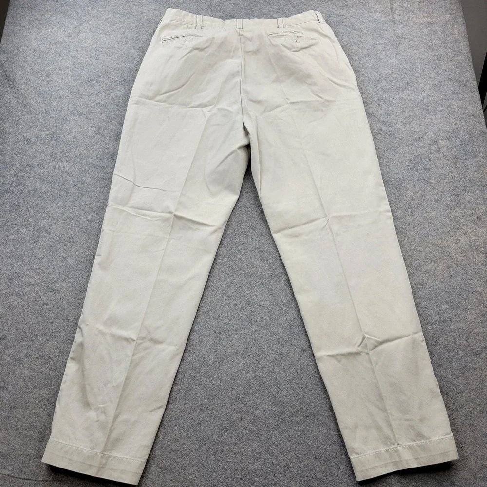 Polo Ralph Lauren Pants Mens 36x32 Khaki Prospect Chino Pleated Straight Leg